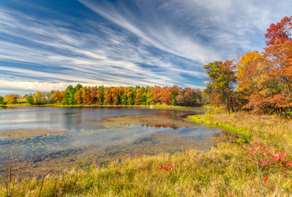 autumn lake and forest in the midwest autumn lake and forest in the midwest